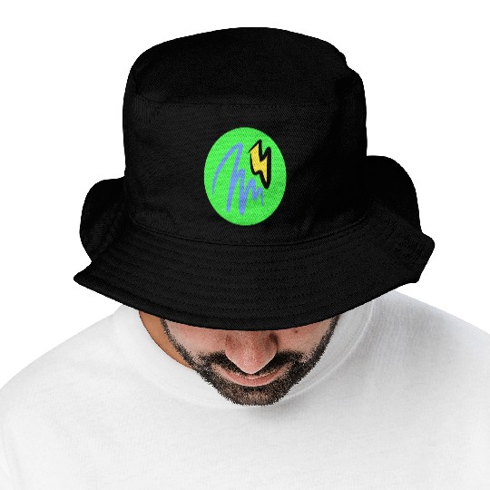 Tornado and Thunder design Bucket Hats