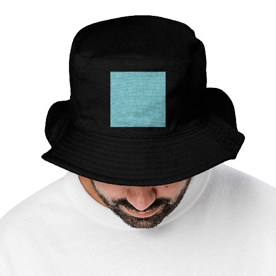 Teal Snowflakes Pattern Bucket Hats