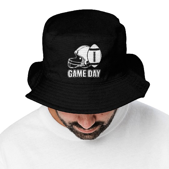 American Football Fan Support Game Day Football Bucket Hats