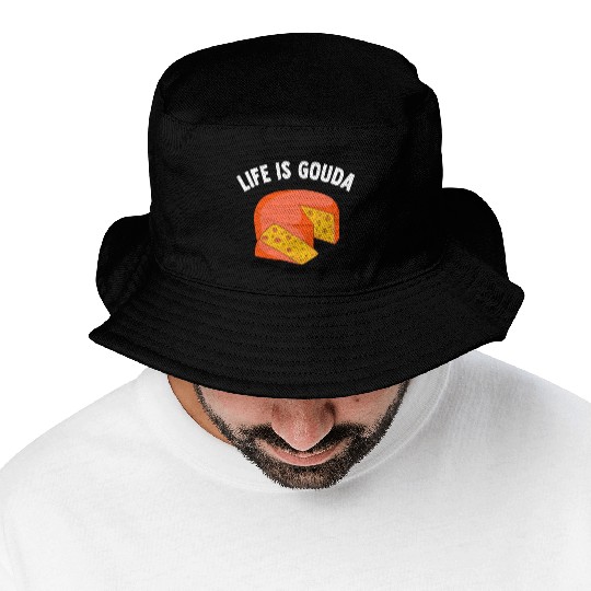 Gouda Cheese Slices charcuterie cheese board Bucket Hats