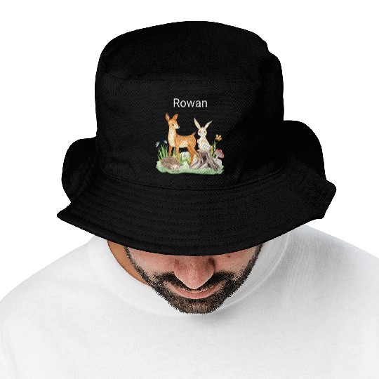 Animal deer rabbit hedgehog Rowan Bucket Hats