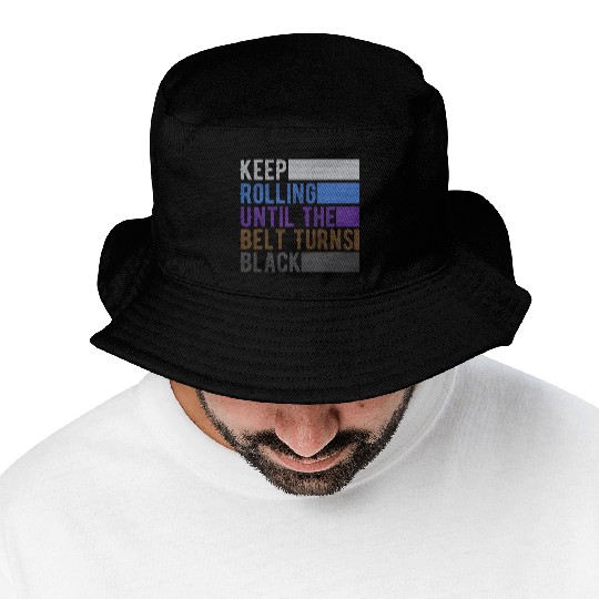 Jiu Jitsu costume of keep rolling until the belt t Bucket Hats