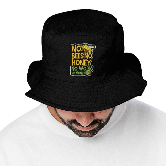 No Bees Honey Beekeeping Birthday Gift Bucket Hats