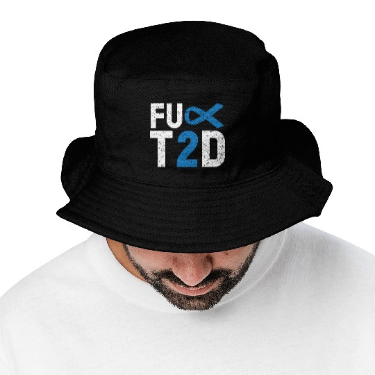Type 2 Diabetes T2D Warrior Diabetes Awareness Bucket Hats