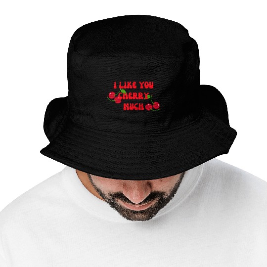 I Love You Cherry Much Bucket Hats gift for Valentines