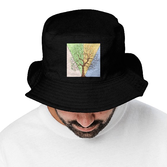 Four Seasons Trees Bucket Hats