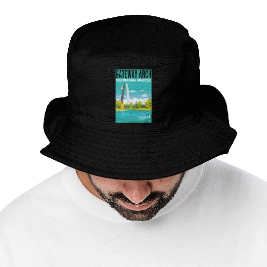 Gateway Arch National Park Missouri, St Louis Bucket Hats