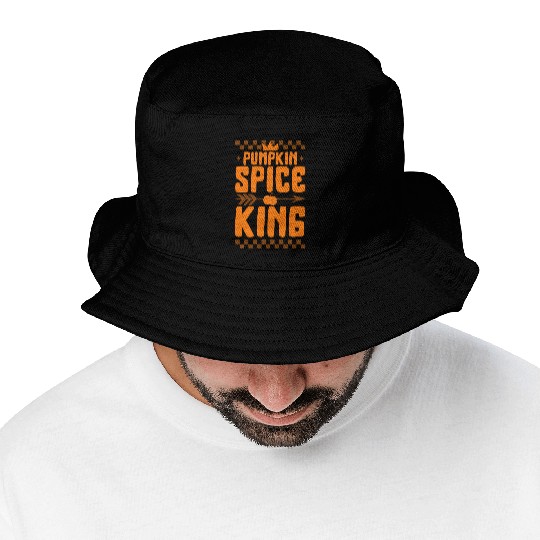 Halloween Thanksgiving Bucket Hats, Pumpkin Spice King