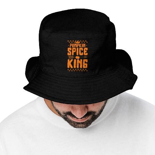 Halloween Thanksgiving Bucket Hats, Pumpkin Spice King