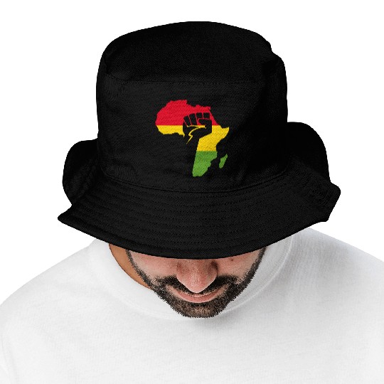 African Black Power Bucket Hats