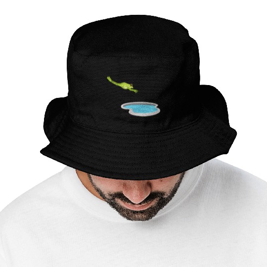 Agalychnis Callidryas Red Eyed Tree Frog Bucket Hats