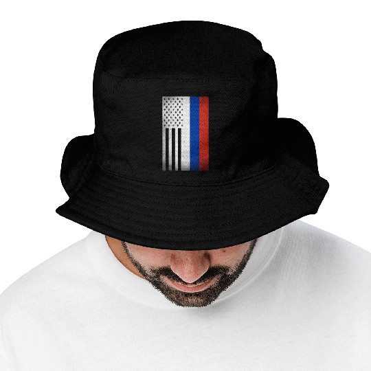 Russia Design for proud Russian Americans Bucket Hats