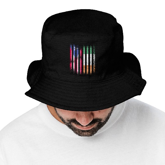 Puerto Rico Flag Ireland Grown Flags Stripes Bucket Hats