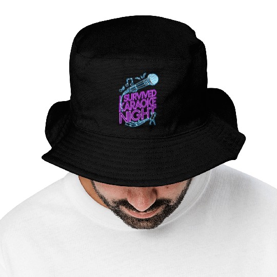 Karaoke Singer 80s Retro I Bucket Hats