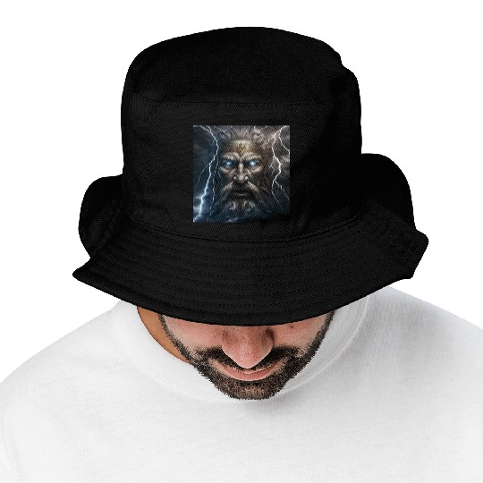 Portrait of Zeus Bucket Hats