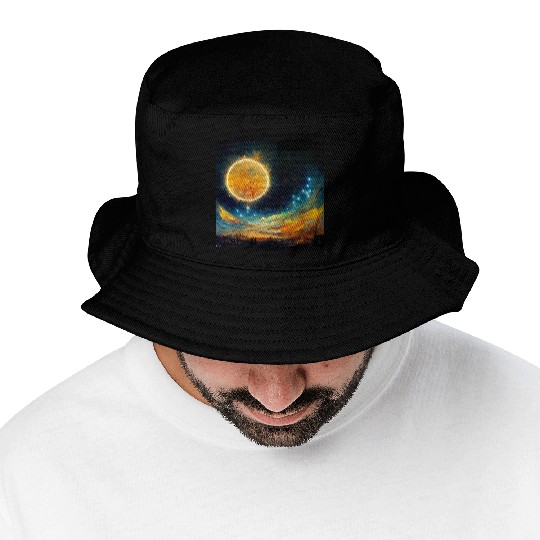 Full moon and Sun Bucket Hats