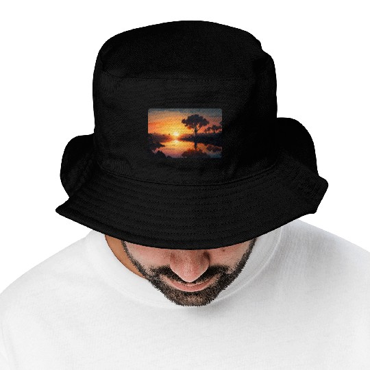 Sunset at the River Bucket Hats
