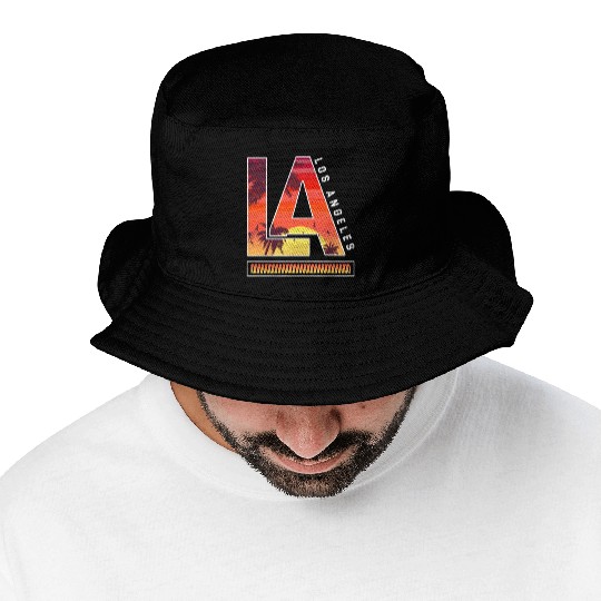 Los Angeles LA California Gift Bucket Hats