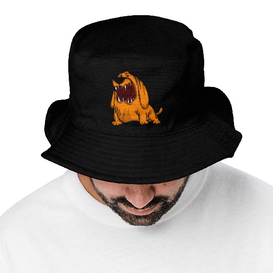 Scary Big Mouth Dog Owners Pet Lover Gift Ideas Bucket Hats