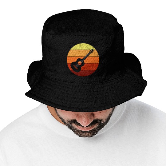 Acoustic Guitar Player Music Musician Guitarist Bucket Hats