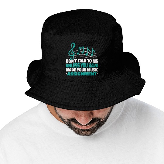 Music Teacher Notes Bucket Hats