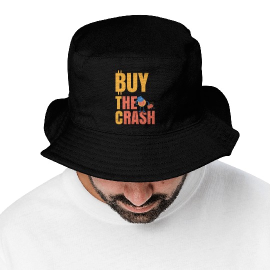 BTC Buy The Crash Crypto Bitcoin Bucket Hats