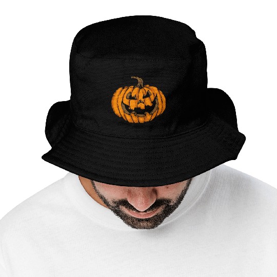 Pumpkin Halloween Bucket Hats