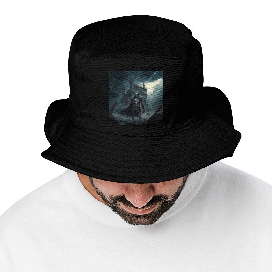 Death Knight in Thunderstorm Bucket Hats