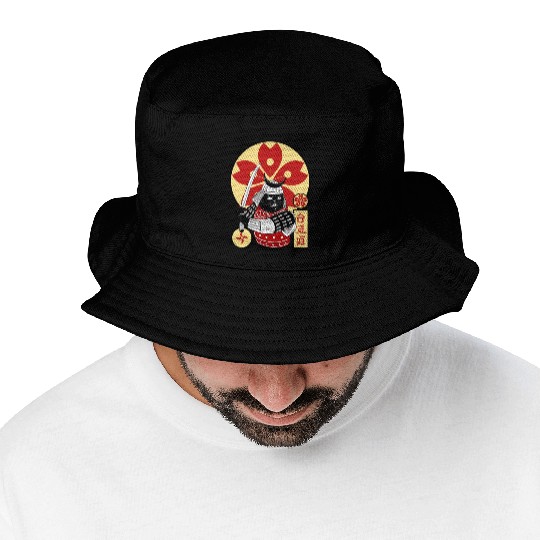 Samurai Cat Bucket Hats