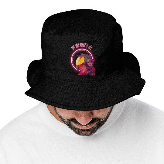Futuristic Cyberpunk Girl Bucket Hats