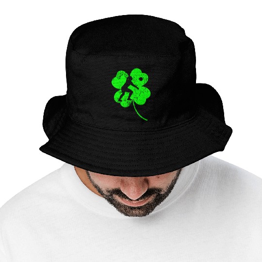 Volleyball St. Patrick's day shamrock Bucket Hats