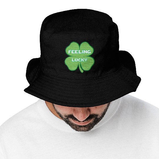 FEELING lucky funny St. patty's day Bucket Hats
