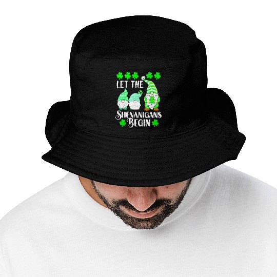 Funny St Patricks Day Let the Shenanigans Begin Gn Bucket Hats