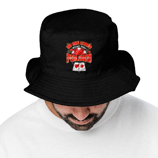 Poker Player Gambling Card Game Addict Gambler Bucket Hats