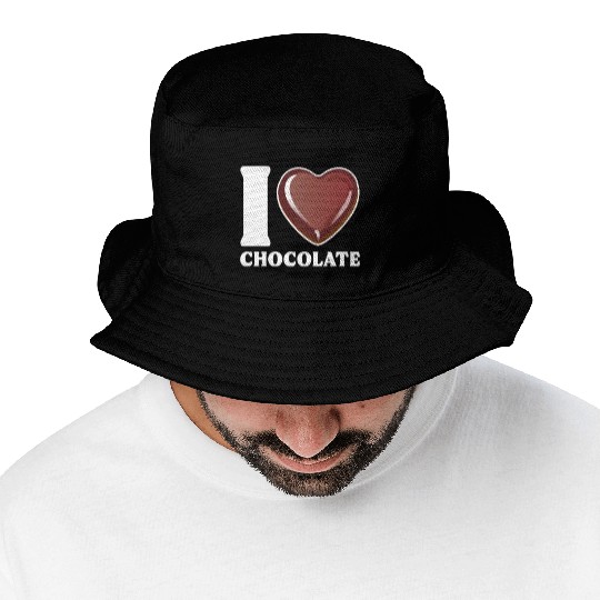 I Love Chocolate Bucket Hats