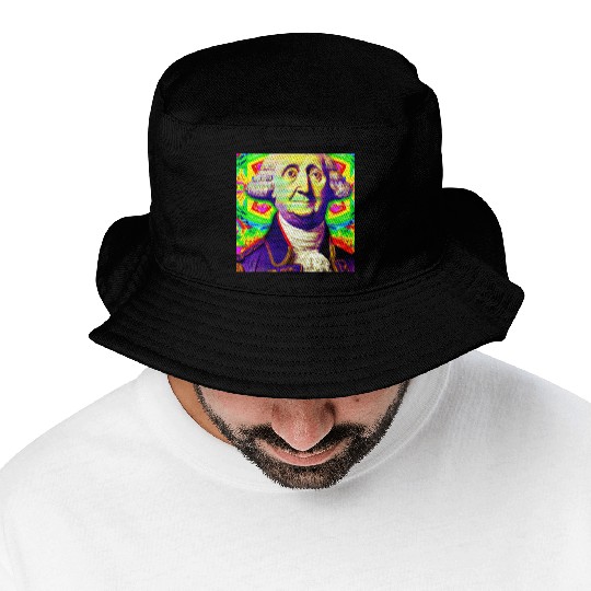 Trippy George Washington Bucket Hats