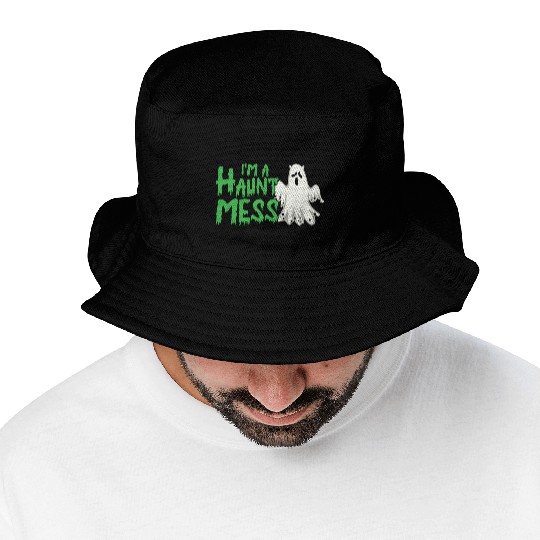 Halloween Paranormal Ghost Hunters Horror Fans Bucket Hats