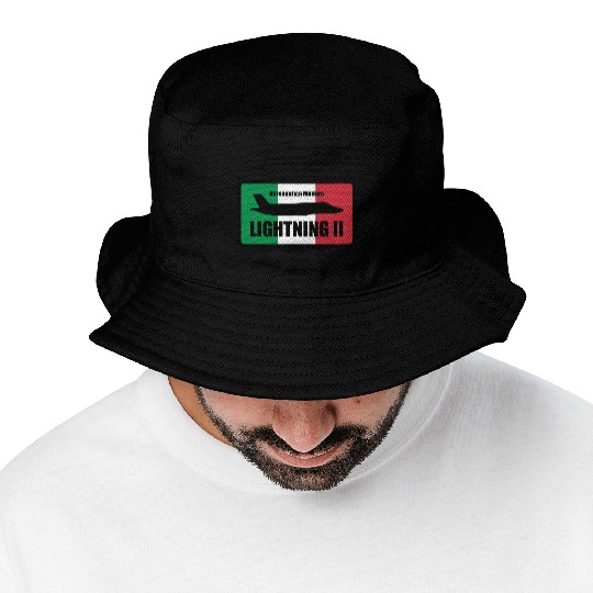 Italian F35 Lightning Small logo trending Bucket Hats
