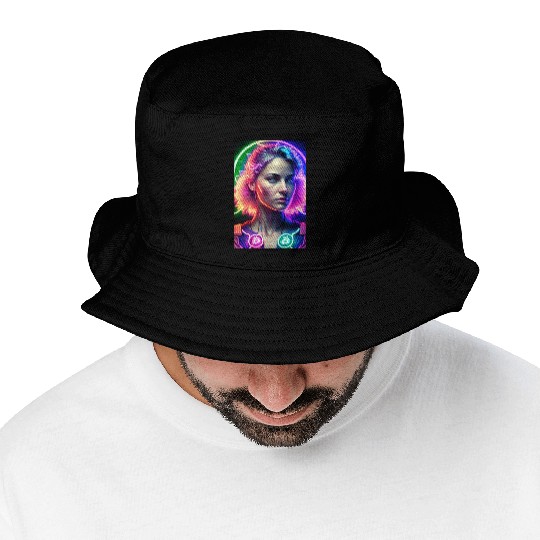 Bitcoin Woman Bucket Hats