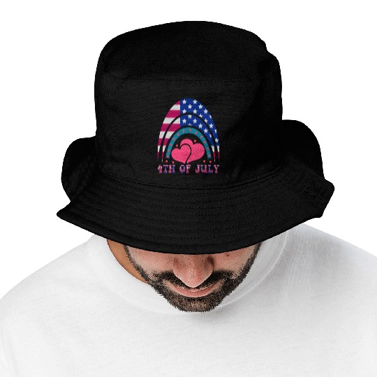 4th of July, Love America Bucket Hats