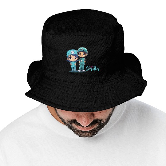Heroes wear scrubs Bucket Hats