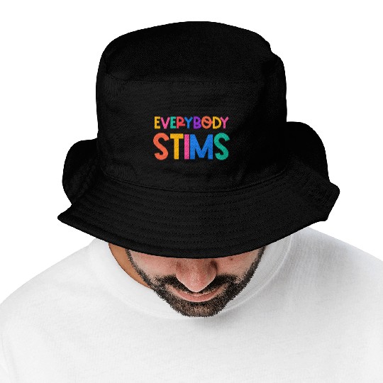 Everybody Stims Autism Special Ed Teacher Social Bucket Hats