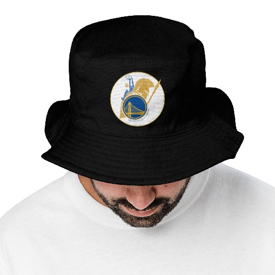 New Era Golden State Warriors Team Logo T-Shir Bucket Hats