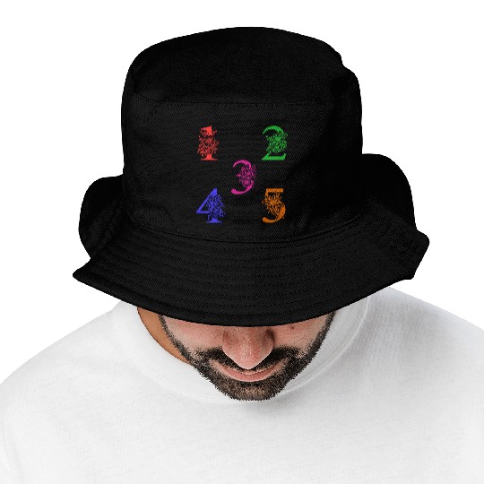 Fun Numbers, Numbers Bucket Hats for kids and adults