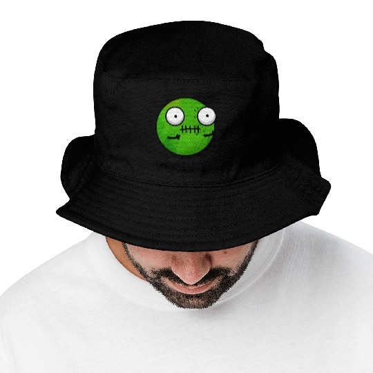 Zom Pea Cute Halloween Zombie Pea Bucket Hats
