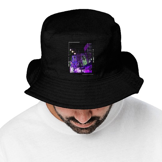 Japanese Cyberpunk Tokyo Streetwear Aesthetic Bucket Hats