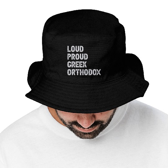 Loud Proud Greek Orthodox Bucket Hats