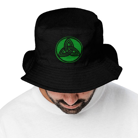 Irish Celtic Cross Trinity Knot St Patrick'S Day Bucket Hats