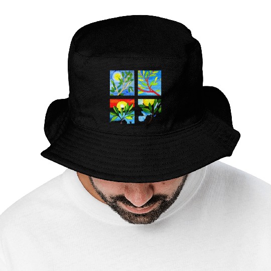 Laughing Olive Branch - Sustainable Harmony Bucket Hats