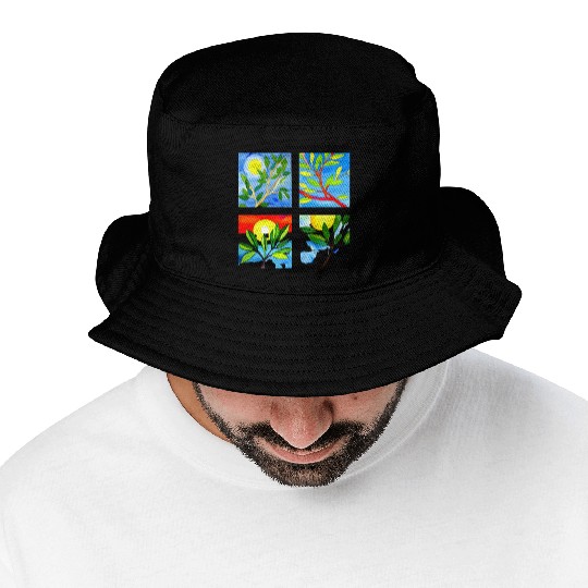 Laughing Olive Branch - Sustainable Harmony Bucket Hats
